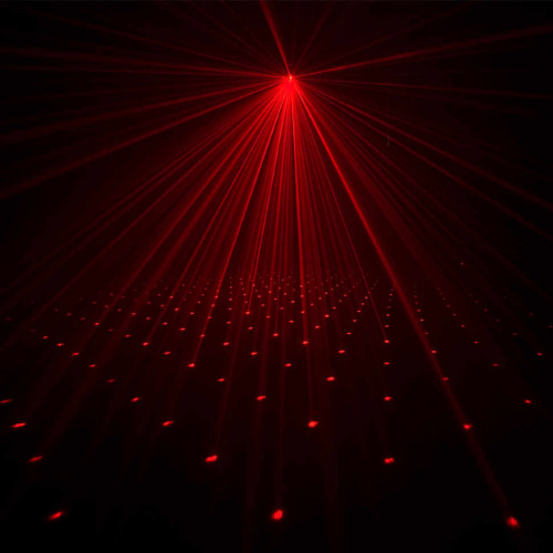 American DJ Galaxian зеленый лазер мощностью 30мВт+красный лазер мощностью 80мВт, свыше 500 красных