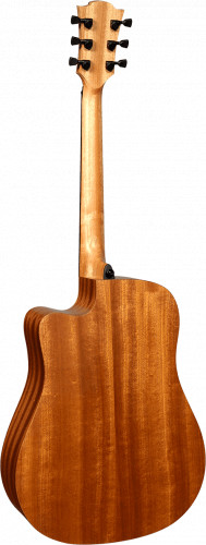 LAG T-70D CE Электро-акустическая гитара, Дредноут с вырезом и пьезодатчиком, цвет натуральный фото 10