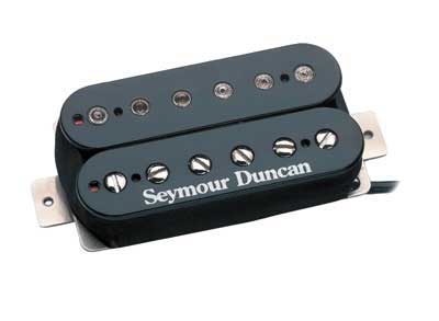SEYMOUR DUNCAN SH-5B DUNCAN CUSTOM HUMBUCKER BLACK Звукосниматель для гитары, хамбакер, черный, бридж, керамика, один ряд регулируемых сердечников под