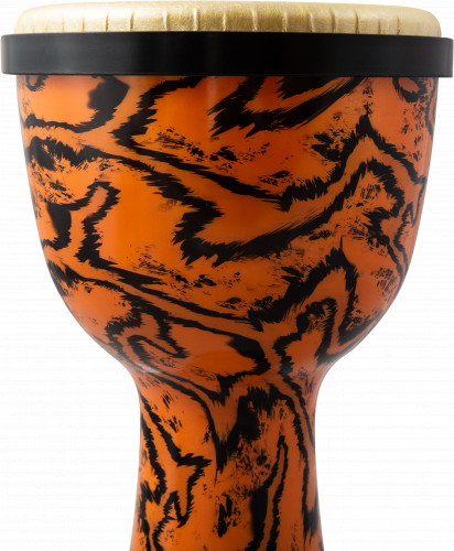 TERRIS DPC-10 URBAN Dune джембе, пластик, 10'(25см)-20'(50см), оранжевый с черным фото 5