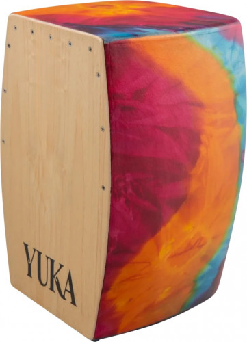 YUKA CAJ-PVC-AS TDA Кахон с регулируемым подструнником,корпус пластик,тапа дерево,бас порт фото 2