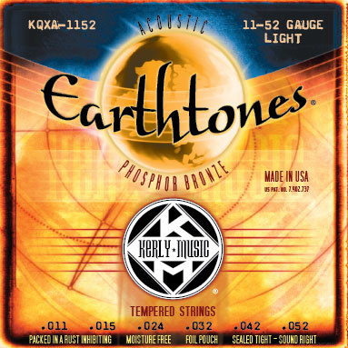 KERLY KQXA-1152 Earthtones Phosphor Bronze Tempered струны для акустической гитары фото 2