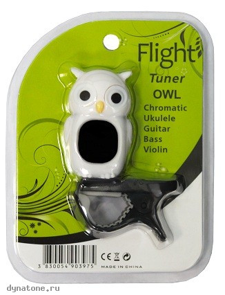 FLIGHT OWL WHITE тюнер хроматический, сова, цвет белый фото 2