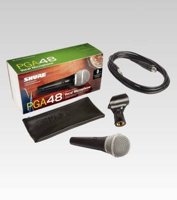 SHURE PGA48-XLR-E кардиоидный вокальный микрофон c выключателем, с кабелем XLR -XLR фото 2