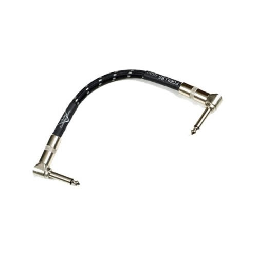 FENDER 6" PATCH CABLE 2 PACK BLACK коммутационный кабель (упаковка 2 шт), 0,15 м, цвет чёрный