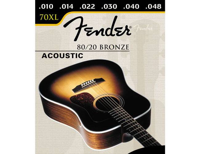 FENDER STRINGS NEW ACOUSTIC 70-12L 80/20 BRZ BAL END 10-48 струны для ...