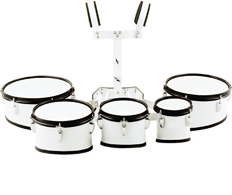AP Percussion QAZ-05 Маршевый набор том барабанов профессиональный 6" 8" 10" 12" 13" белый, черная ф