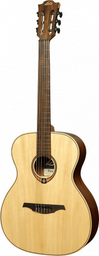 LAG TN-70A Акустическая гитара, Аудиториум с нейлоновыми струнами, цвет натуральный фото 10
