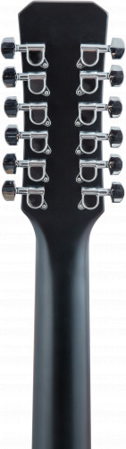 JET JDEC-255/12 BKS 12-струнная электроакустическая гитара с вырезом, цвет черный фото 9