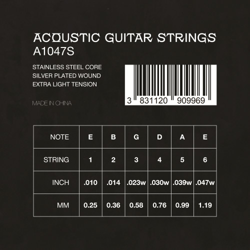 VESTON A1047 S Струны для акустической гитары фото 2