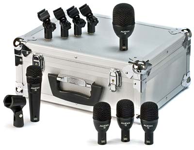 Audix FP5 Комплект из 5 микрофонов для ударных:. f5, f6, 3 x f2, кейс фото 2
