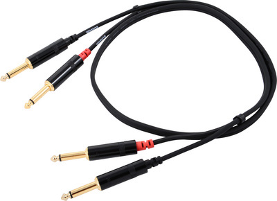 Cordial CFU 0,6 PP кабель моно-джек 6,3 мм male/моно-джек 6,3 мм male, 0,6 м, черный