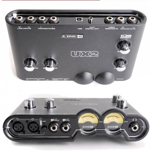 LINE 6 TONEPORT UX2 Mk2 AUDIO USB INTERFACE Аудио интерфейс USB со встроенным моделирующим процессором эффектов (гитара, бас, вокал), 16/24 бит 41.1/4 фото 16