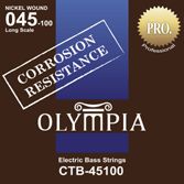 Olympia CTB45100 струны для бас-гитары с устойчивостью к коррозии никель (45 65 80 100)
