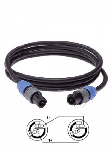 KLOTZ SC1-05SW готовый спикерный кабель LY215T, длина 5м, Neutrik Speakon, пластик -Neutrik Speakon, пластик фото 4