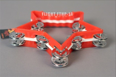 FLIGHT FTHP-14 Пластиковый тамбурин 'Звезда', с 14 джинглами фото 4