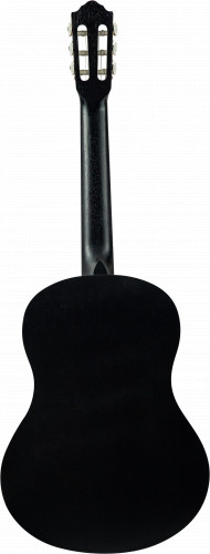 FLIGHT C-100 BK 4/4 классическая гитара 4/4, верхн. дека-ель, корпус-сапеле, цвет черный фото 5