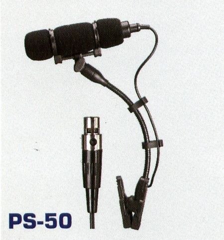 Pasgao PS50 инструм конденсат микрофон "гусиная шея" на прищепке, кардиоида