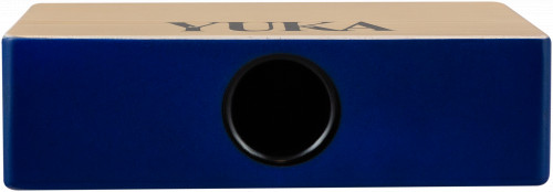 YUKA LT-CAJ1-WTBL тревел-кахон, фиксированный подструнник, тапа белый тик, корпус синий, ремень фото 8