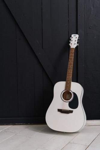 JET JD-257 WHS акустическая гитара, цвет белый фото 9