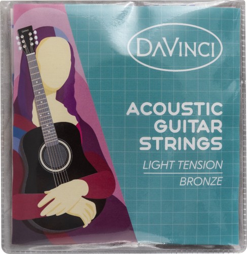 DAVINCI DF-50A BK PACK набор гитариста: акустика, чехол, медиатор, вертушка, ремень, капо, струны фото 7