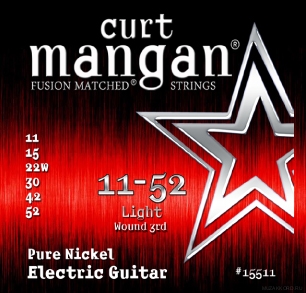 CURT MANGAN Electric Pure Nickel 11-52 струны для электрогитары
