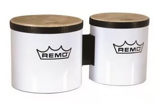 REMO BG-5300-00 Bongo Drum Festival Pre-Tuned 6 /7 X 6.5 SKYNDEEP FIBERSKYN White бонго
