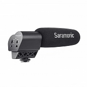 Saramonic Vmic Pro направленный конденсаторный микрофон на виброподвесе для DSLR камер и видеокамер