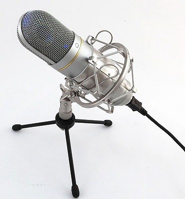 Recording Tools MCU-01 (никель) + стойка и амортизатор USB микрофон