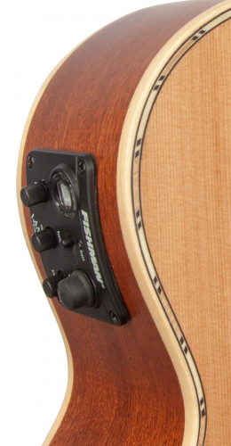 LANIKAI CDST-CET укулеле тенор,со звукоснимателем и вырезом, массив кедра/красное дер, чехол 10 мм. фото 4