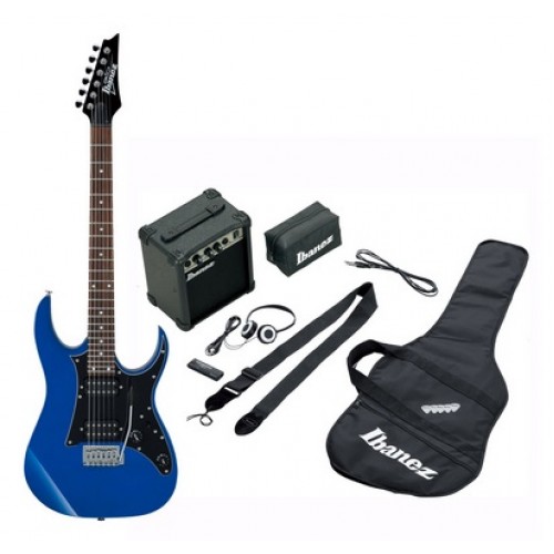 IBANEZ IJRG200U BLUE NEW JUMPSTART набор начинающего гитариста, серия GIO: электрогитара GRG, цвет черный, фурнитура хром, 22 лада, мензура 25.5", зву