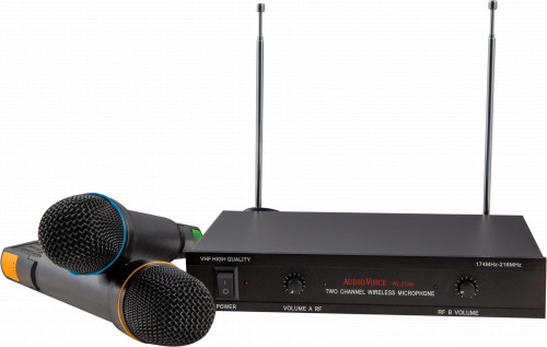 AudioVoice AUDIOVOICE WL-21VM с 2 вокальными микрофонами фото 4