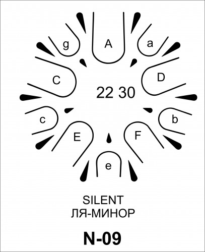 GlukOFF ON Silent GN-22-10-0-09 Глюкофон тональность ля-минор фото 2