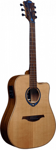 LAG THV-10DCE LB SMART Электроакустическая гитара + кейс, с встроенным процессором эффектов фото 5