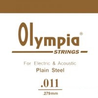 Olympia 011P Струна, Plain Steel, 011