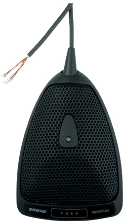 SHURE MX392/C плоский (поверхностный) конденсаторный кардиоидный микрофон, черный.