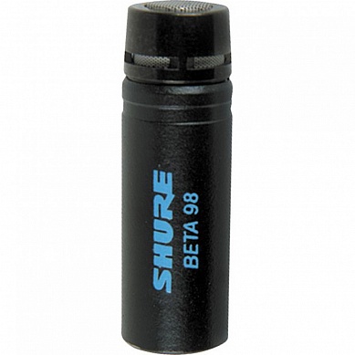 SHURE BETA 98Н/С миниатюрный кардиоидный микрофон для музыкальных инструментов на клипсе с 3 м. кабелем (XLR) и встроенным предусилителем