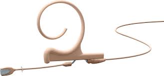 DPA FIOF00-S головная гарнитура с креплением на одно ухо короткая 40мм, всенаправленный микрофон,бежевый , разъем MicroDot