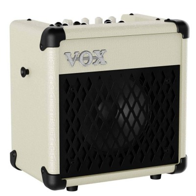 VOX MINI5 RHYTHM IVORY портативный комбоусилитель, 5 Вт, динамик 6,5', цвет белый