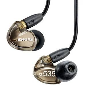 SHURE SE535-V-E ушные телефоны, три драйвера, цвет "бронзовый металлик. фото 3