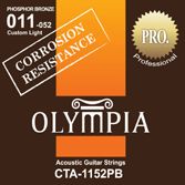 Olympia CTA1152PB струны для акустической гитары с устойчивостью к коррозии фосфорная бронза (11 -