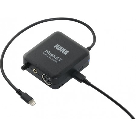 KORG plugKEY-BK портативный аудио/миди интерфейс, цвет черный. фото 3