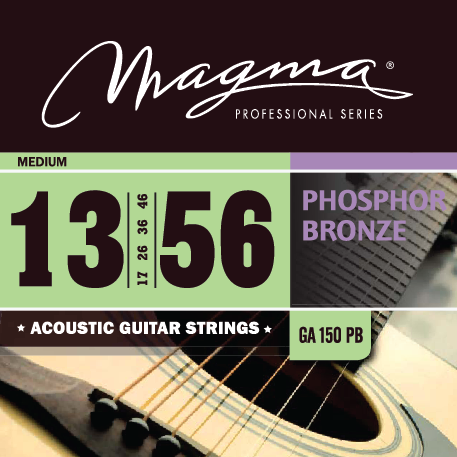 Magma Strings GA150PB Струны для акустической гитары Серия: Phosphor Bronze Калибр: 13-17-26-36-