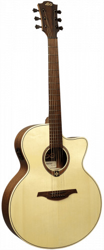 LAG T-177J CE Электроакустическая гитара, джамбо с вырезом фото 2