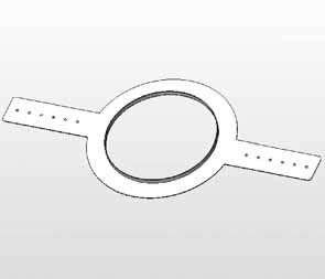 Tannoy CVS4 Plaster ring Монтажное кольцо для потолочных громкоговорителей CMS501, CMS401, CVS4.
