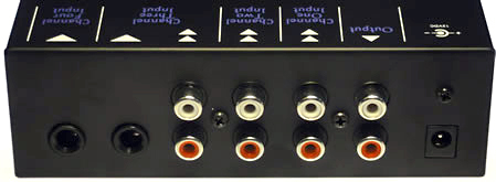 ART MacroMIX Компактный, 8 канальный микшер, 1/2-ой вход L-R RCA, 3 вход 1-4 или два L-R RCA, 4 вхо фото 2