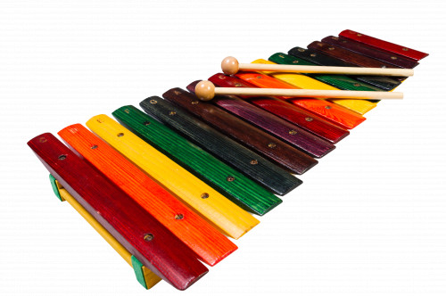 FLIGHT FX-15С ксилофон (15 нот), разноцветный, 2 палочки фото 2