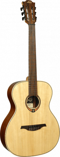 LAG TN-70A Акустическая гитара, Аудиториум с нейлоновыми струнами, цвет натуральный фото 5