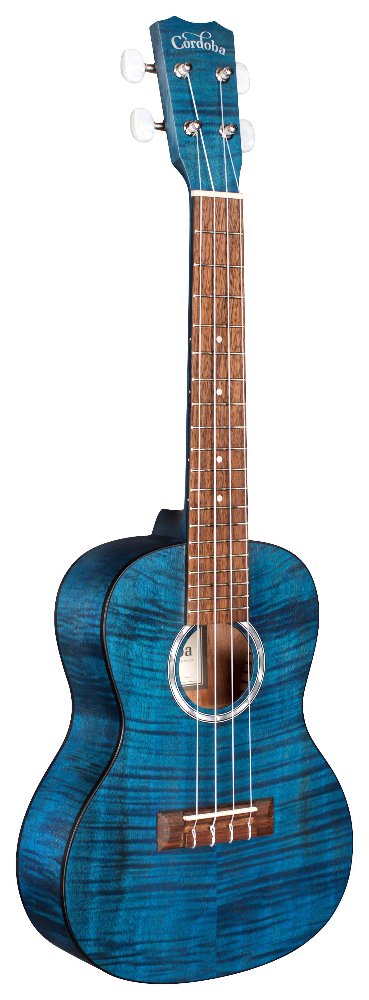 CORDOBA 15CFM Sapphire Blue укулеле концертная, корпус - огненный клён, цвет - синий сапфир