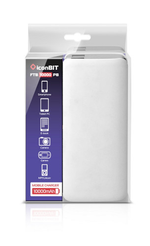 iconBIT FTB10000PB Внешний аккумулятор (Power Bank) для зарядки мобильных устройств Micro USB вход фото 5